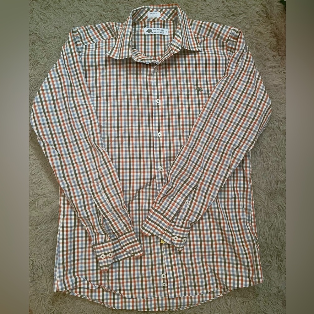 Reserved Multicolor Plaid Button Down Shirt